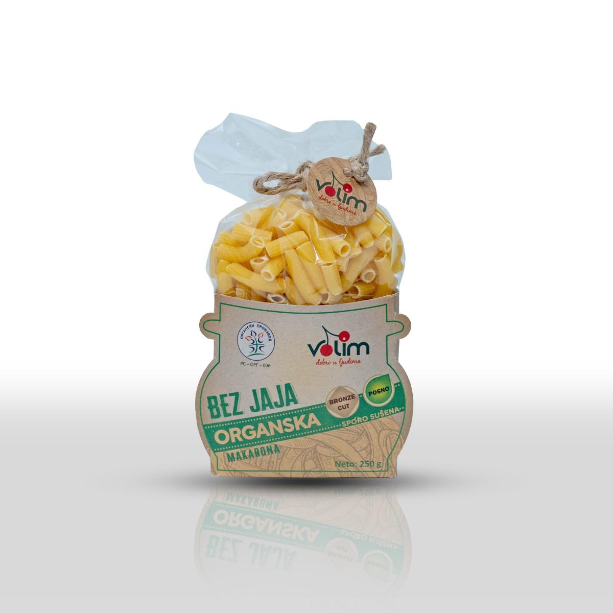 VOLIM - ORGANIC EGG-FREE PASTA MACARONI 250 G
