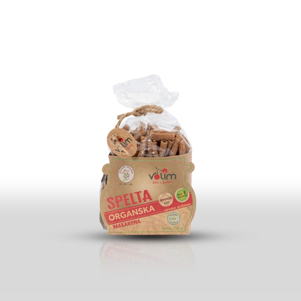 VOLIM - ORGANIC SPELT PASTA MACARONI 250 G
